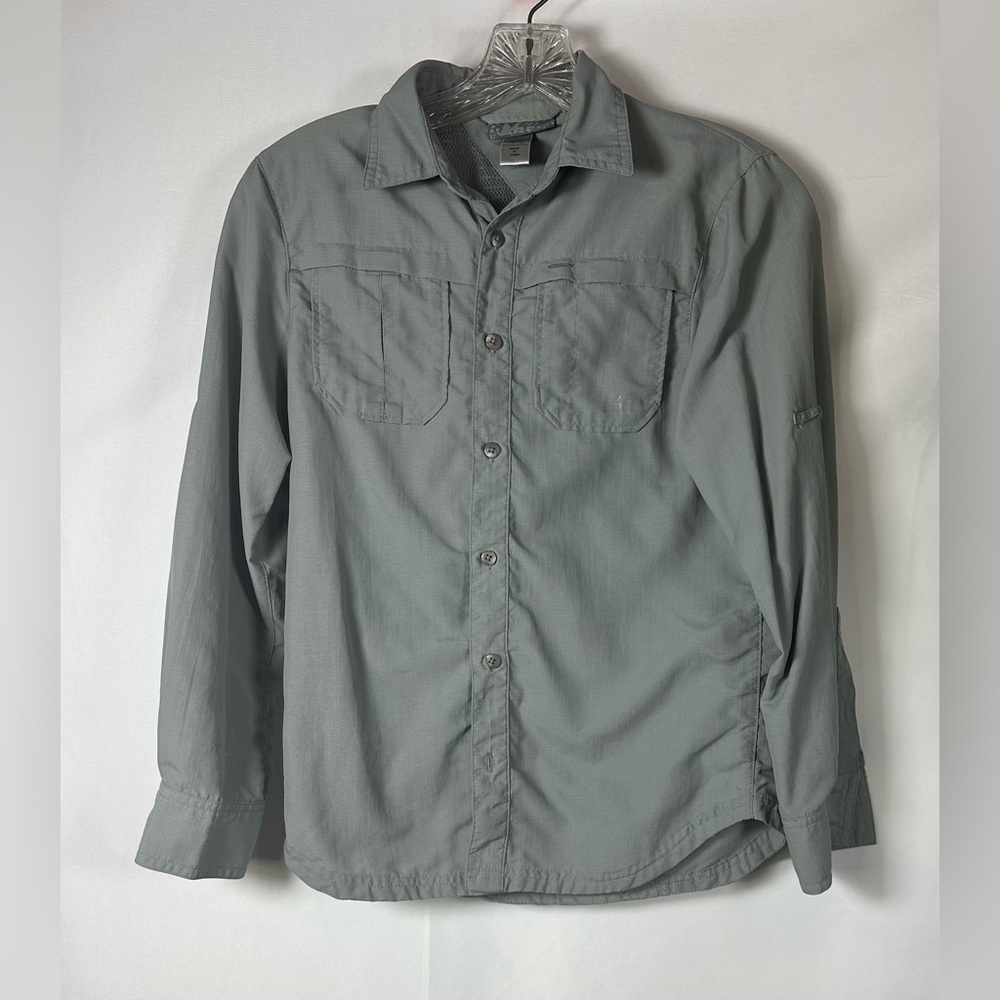 REI Boys' Gray Button Down Shirt